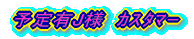 予定有J様